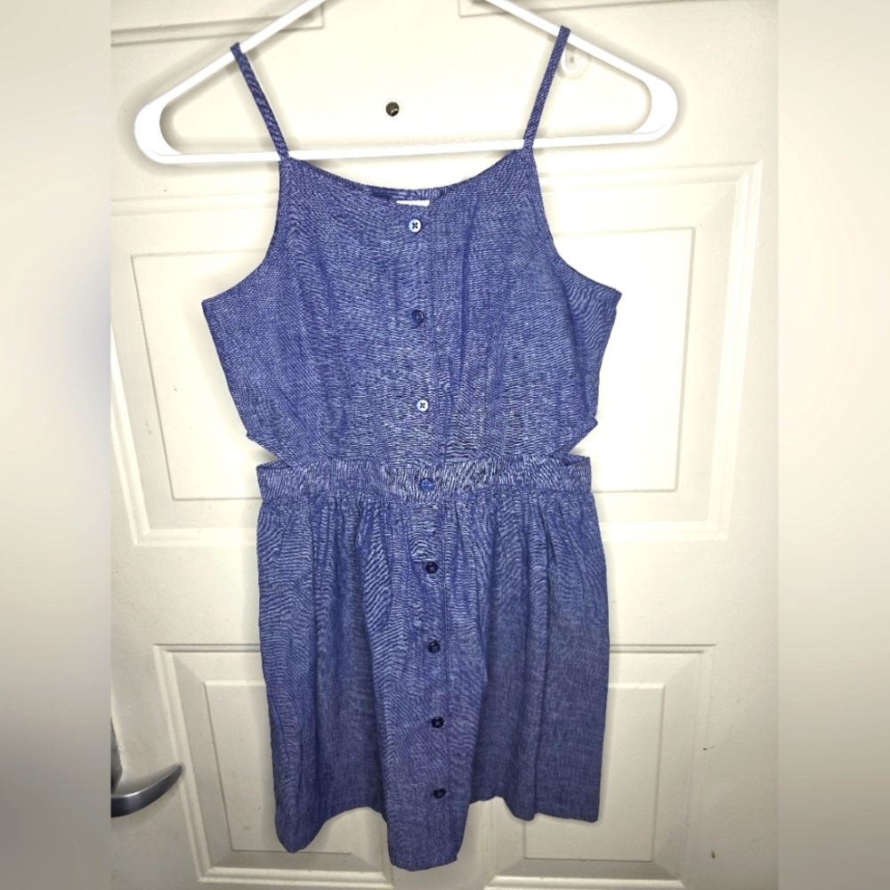 Crazy 8 Kids Denim Blue Sun Dress Size‎ 8